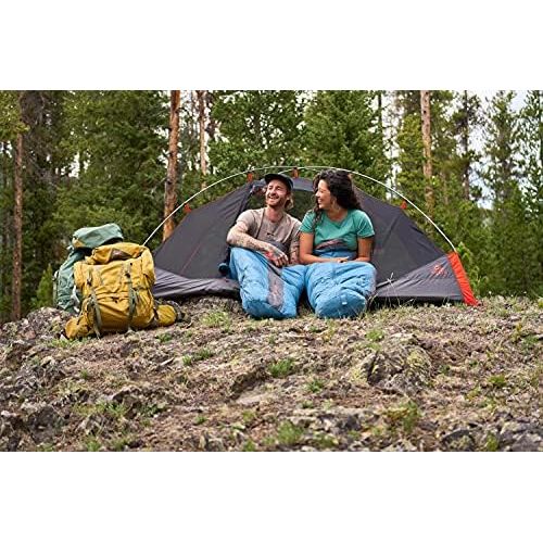  Kelty Cosmic 20 Degree Down Sleeping Bag - Short - Ultralight Backpacking Camping Sleeping Bag with Stuff Sack