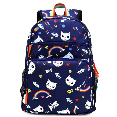  Kemy's Kemys Cute Rainbow School Backpack for Girls, Large, Water-Resistant