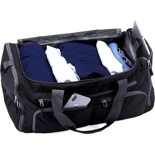  [아마존 핫딜]  [아마존핫딜]Kemy's Kemys Duffle Bags Foldable Travel Weekender Bag Packable Carry On Duffel- Fathers Day Gift