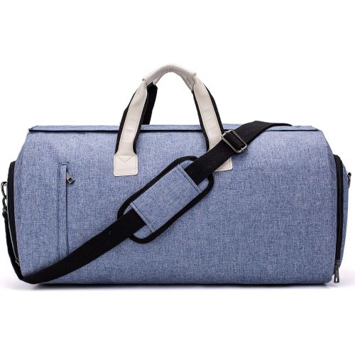  [아마존 핫딜]  [아마존핫딜]Kemy's Garment Bag Duffel Luggage Oversized Waterproof,Suit Blazer Bags Carry-Garment Travel Weekend (Blue)