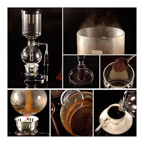  Kendal Glass Tabletop Siphon (Syphon) Coffee Maker 5 Cups