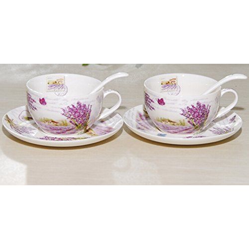  Kendal 24 oz tea maker teapot with a Porcelain warmer and 2 set of Porcelain Cup and Saucer and Spoon SI-XYC (3-XYC)