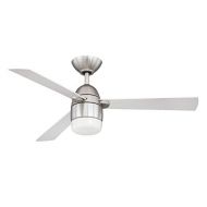 Kendal Lighting AC18842-SN Antron 42-Inch 3-Blade 1 Light Ceiling Fan, Satin Nickel Finish with Silver Blades and Opal White Glass Light