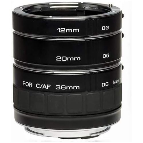  Kenko Auto Extension Tube Set DG 12mm, 20mm, and 36mm Tubes for Canon EOS AF Mount