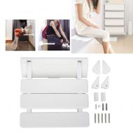 Kenley TMISHION Foldable Shower Seat Bathroom Bench,Wearing Shoes Wall Mounted Drop-Leaf Chair