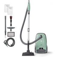 Kenmore pet friendly lightweight bagged canister vacuum cleaner with extended telescoping wand, HEPA filter, retractable cord, and 2 cleaning tools, Green