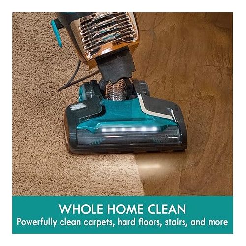  Kenmore Intuition Bagged Upright Vacuum Lift-Up Carpet Cleaner 2-Motor Power Suction with HEPA Filter, 3-in-1 Combination Tool, HandiMate for Floor, Pet Hair, 14pounds, Green