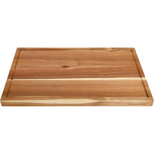  Kenmore Kenosha Heavy Duty Acacia Wood Extra Large Cutting Board W/Juice Grove, 24x16-inch