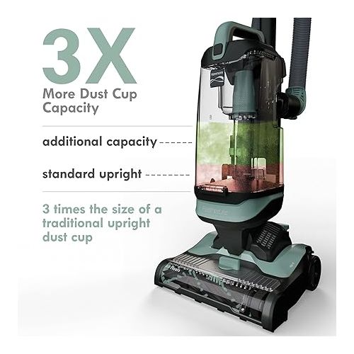  Kenmore DU1275 Bagless Upright Vacuum Lightweight Carpet Cleaner with 4 Height Adjustment, Hair Eliminator brushroll, Pet HandiMate & 2 Cleaning Tools, Light Green