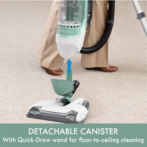  Kenmore DU3017 Friendly Upright Bagless 2-Motor Crossover Max Beltless Vacuum Cleaner with Lift-Away Design, Pet Handi-Mate, Triple HEPA, Height Adjustment, 3 Cleaning Tools, Light