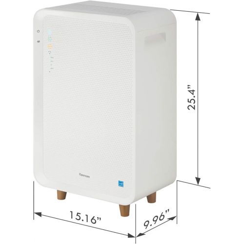  Kenmore KAPA3D0AMW Air Purifier with HEPA Filtration White, Medium