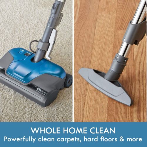  Kenmore BC3005 Pet Friendly Lightweight Bagged Canister Vacuum Cleaner with Extended Telescoping Wand, HEPA, 2 Motors, Retractable Cord, and 4 Cleaning Tools, Blue