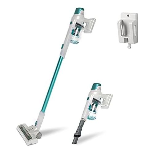  Kenmore DS4020 Cordless Stick Vacuum Lightweight Cleaner 2-Speed Power Suction LED Headlight 2-in-1 Handheld for Hardwood Floor, Carpet & Dog Hair, Green