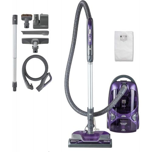  Kenmore 81615 600 Series Pet Friendly Lightweight Bagged Canister Vacuum with Pet PowerMate, Pop N Go Brush, 2 Motors, HEPA Filter, Aluminum Telescoping Wand, Retractable Cord and