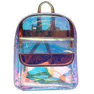 Kennedy Transparent Laser Holographic Backpack Fashion Clear Candy Color Daypack Travel Backpack Satchel Backpack School Bag