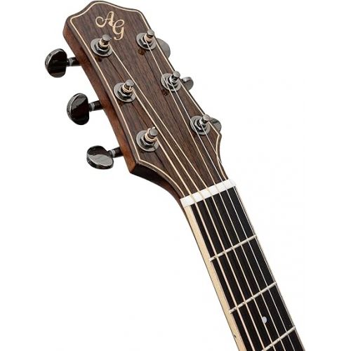  Antonio Giuliani DN-6 (Clear) Steel-String Acoustic Rosewood Guitar with Carrying Case, Strap, Picks, D'Addario Strings, and Accessories - Complete Guitar Bundle - Dreadnought