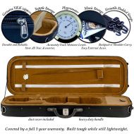 Kennedy Violins Portland Oblong Violin Case 4/4 Size Amber