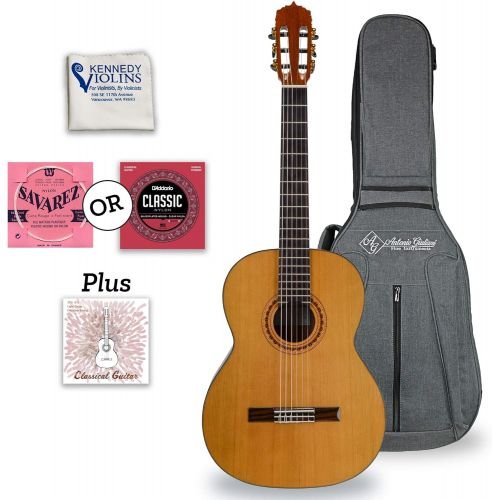  Antonio Giuliani Classical Mahogany Guitar Outfit (CL-5) - Acoustic Guitar with Case and Accessories By Kennedy Violins