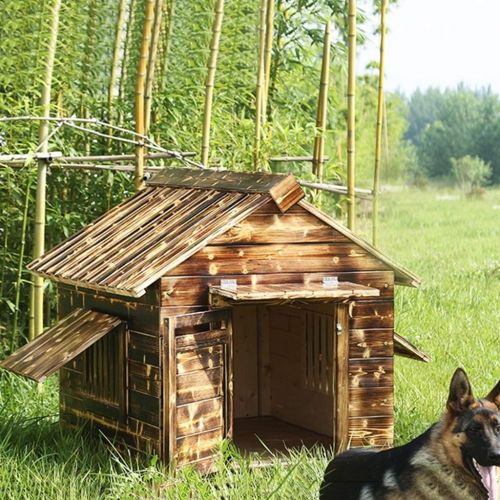  Kennels At Houses & Condosat Houses & Condos Pet House Solid Wood Dog House Cat Litter Outdoor Garden Windproof Rain Dog Cage Cat House Indoor Kennel Cat House Pet House Load Bearing 30kg