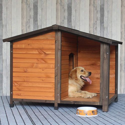  Kennels At Houses & Condosat Houses & Condos Pet House Dog Cage Cat House Outdoor Garden Solid Wood Dog House Rain Sun Protection Cat Cage Home Indoor Dog House Cat House Washable Send Pet