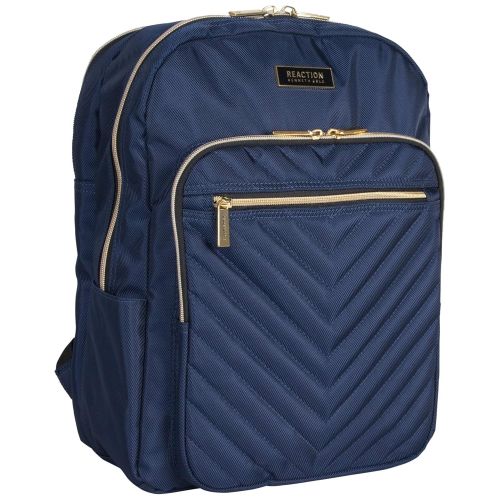  Kenneth+Cole+REACTION Kenneth Cole Reaction Womens Chevron Quilted Polyester Twill 15.6 Laptop Backpack Backpack