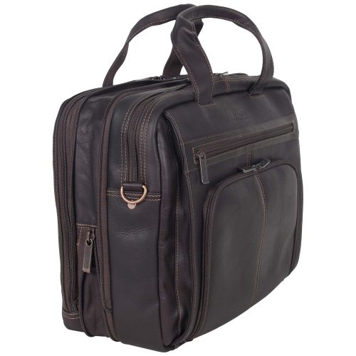  Kenneth+Cole+REACTION Kenneth Cole Reaction Colombian Leather RFID Briefcase - Fits 15.6 Laptops - For Work, School & Travel