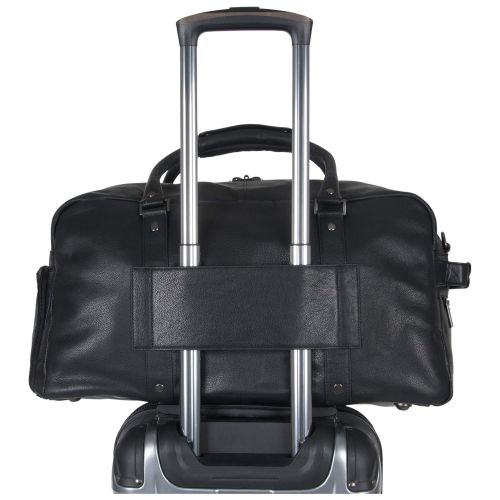  Kenneth+Cole+REACTION Kenneth Cole Reaction Manhattan PDM Leather 20 Top Zip Anti-Theft RFID Travel Duffel Bag/Carry-On