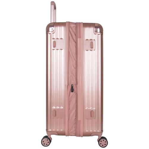  Kenneth Cole New York Tribeca 28 Hardside Expandable 8-Wheel Spinner Checked Luggage with TSA Lock, Rose Gold