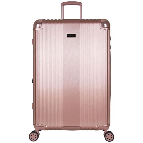  Kenneth Cole New York Tribeca 28 Hardside Expandable 8-Wheel Spinner Checked Luggage with TSA Lock, Rose Gold