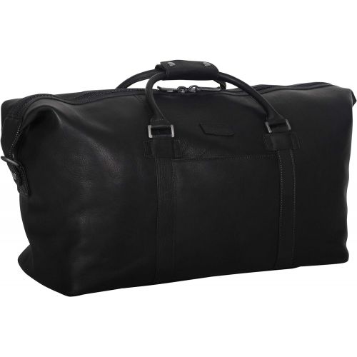  Kenneth Cole Reaction I Beg To Duff-er Full-Grain Colombian Leather Top Zip 20 Carry-On Duffel Travel Bag