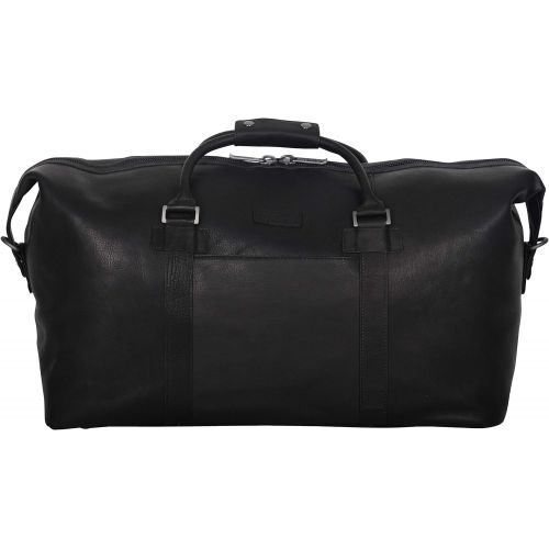  Kenneth Cole Reaction I Beg To Duff-er Full-Grain Colombian Leather Top Zip 20 Carry-On Duffel Travel Bag