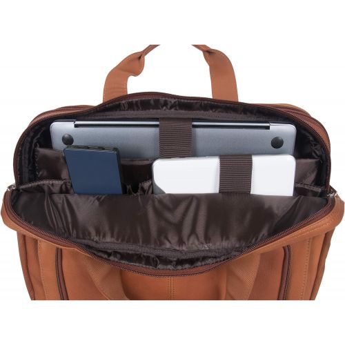  Kenneth Cole Reaction Manhattan Colombian Leather Expandable RFID 15.6 Laptop & Tablet Briefcase Bag Laptop