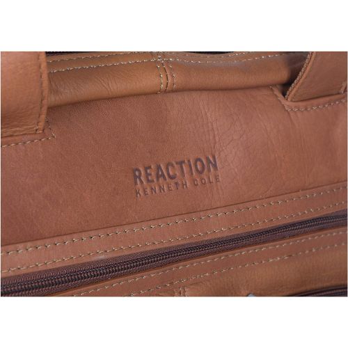  Kenneth Cole Reaction Manhattan Colombian Leather Expandable RFID 15.6 Laptop & Tablet Briefcase Bag Laptop