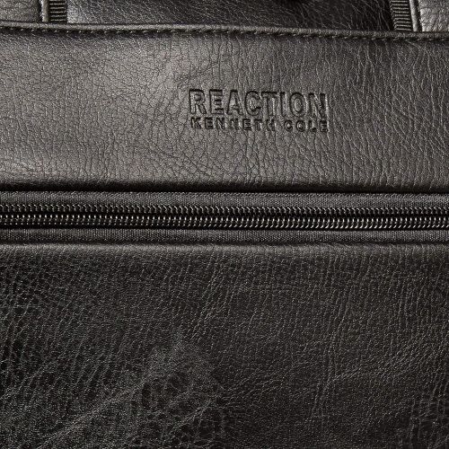  Kenneth Cole Reaction ProTec Pebbled Vegan Leather Slim 16 Laptop & Tablet Business Briefcase Bag