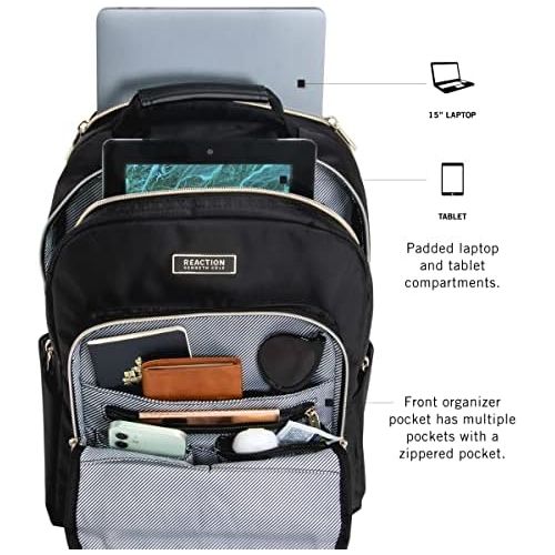  [아마존베스트]Kenneth Cole Reaction Chelsea Womens Chevron Quilted 15-Inch Laptop & Tablet Fashion Travel Backpack
