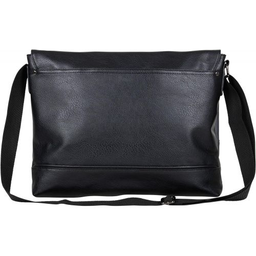  [아마존베스트]Kenneth Cole Reaction Grand Central Vegan Leather Laptop & Tablet Crossbody Travel Messenger Bag