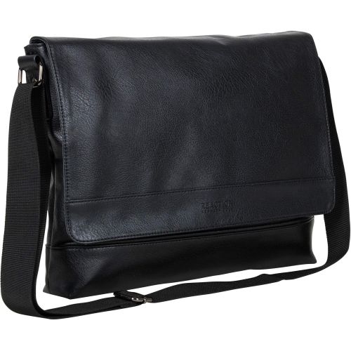  [아마존베스트]Kenneth Cole Reaction Grand Central Vegan Leather Laptop & Tablet Crossbody Travel Messenger Bag