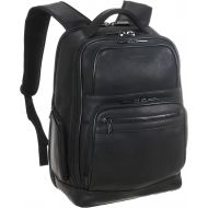 Kenneth Cole REACTION Kenneth Cole Reaction Colombian Leather Dual Compartment 15.6 Laptop Backpack (RFID), Black