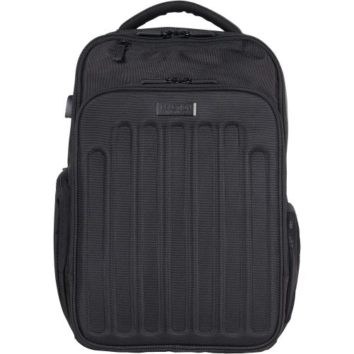  Kenneth Cole REACTION Kenneth Cole Reaction 1680d Polyester Dual Compartment 15.6 Laptop Backpack with USB Port (RFID), Black