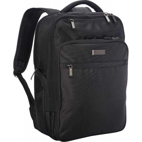  Kenneth Cole REACTION Kenneth Cole Reaction 1680d Polyester Dual Compartment 15.6 Laptop Backpack with USB Port (RFID), Black