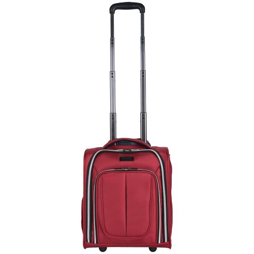  Kenneth Cole REACTION Kenneth Cole Reaction Lincoln Square 16 1680d Polyester 2-Wheel Underseater Carry-on, Red
