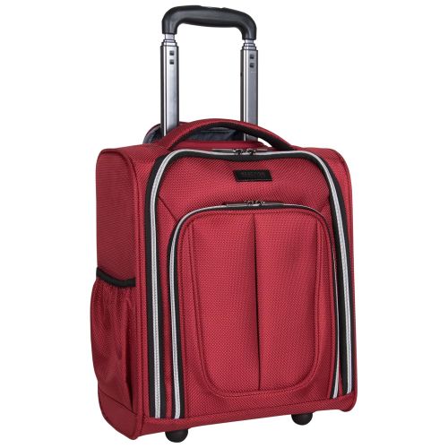  Kenneth Cole REACTION Kenneth Cole Reaction Lincoln Square 16 1680d Polyester 2-Wheel Underseater Carry-on, Red