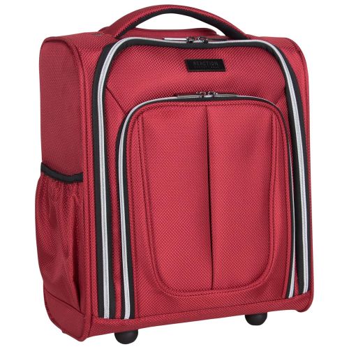  Kenneth Cole REACTION Kenneth Cole Reaction Lincoln Square 16 1680d Polyester 2-Wheel Underseater Carry-on, Red