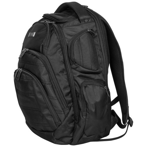  Kenneth Cole REACTION Kenneth Cole Reaction 1680d Polyester Double Gusset 17.0” Laptop Backpack, Black