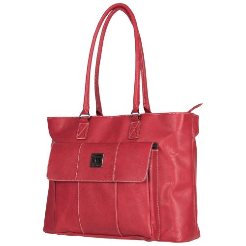  Kenneth Cole REACTION Kenneth Cole Reaction Womens Casual Fling Ladies Tote Laptop, Dark Red