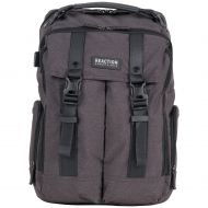 Kenneth Cole REACTION Kenneth Cole Reaction 600d Polyester Dual Compartment 15.6” Laptop Travel Backpack, Charcoal