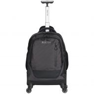 Kenneth Cole REACTION Kenneth Cole Reaction 17 Polyester Dual Compartment 4-Wheel Laptop Backpack, Pindot Charcoal