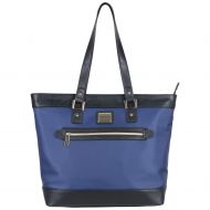 Kenneth Cole REACTION Kenneth Cole Reaction Womens Runway Call Nylon-Twill Top Zip 16 Laptop & Tablet Business Tote, Navy