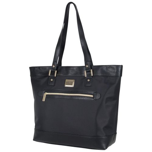  Kenneth Cole REACTION Kenneth Cole Reaction Womens Runway Call Nylon-Twill Top Zip 16 Laptop & Tablet Business Tote, Navy