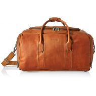 Kenneth Cole REACTION Kenneth Cole Reaction Duff Guy Colombian Leather 20 Single Compartment Top Load Travel Duffel Bag, Cognac